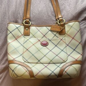 Vintage Leather Coach Tote bag